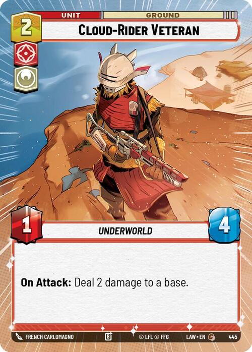 Jinete de las Nubes veterano Frente