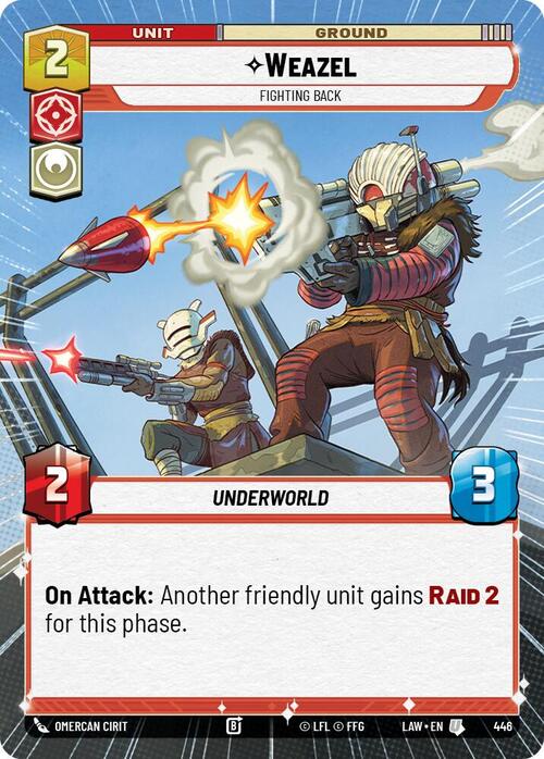 Weazel, Fighting Back Frente