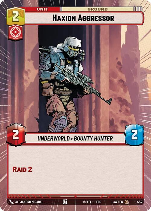 Haxion Aggressor Card Front