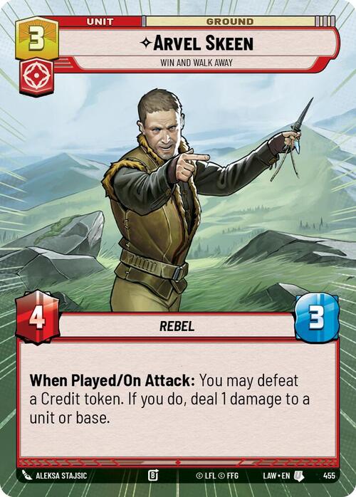 Arvel Skeen, Win and Walk Away Frente