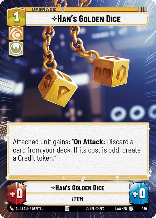 Han's Golden Dice Card Front