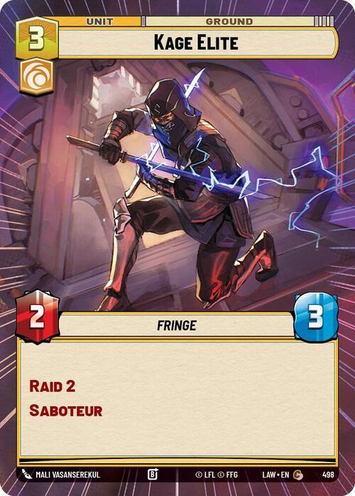 Elite Kage Card Front
