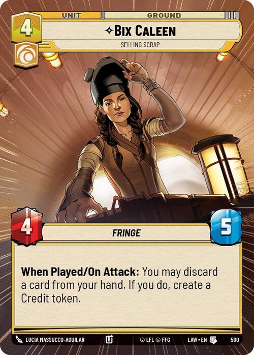 Bix Caleen, Selling Scrap Frente