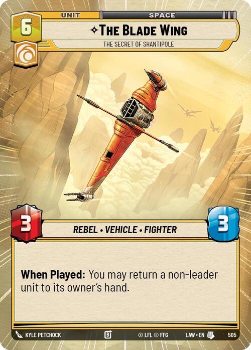 The Blade Wing, The Secret of Shantipole Frente