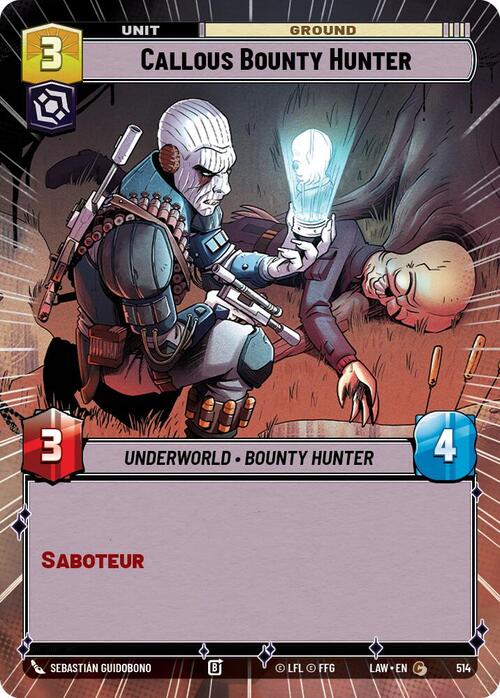 Cazarrecompensas insensible Frente