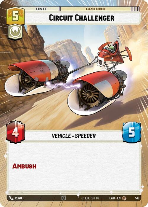 Aspirante al premio del circuito Frente