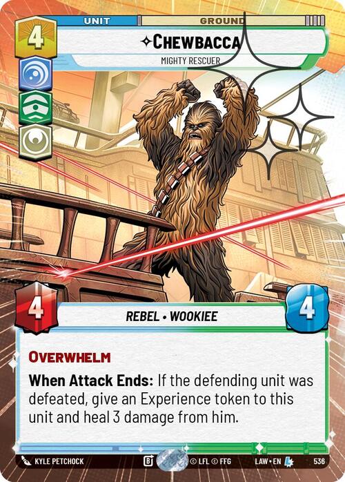 Chewbacca - Mighty Rescuer Card Front