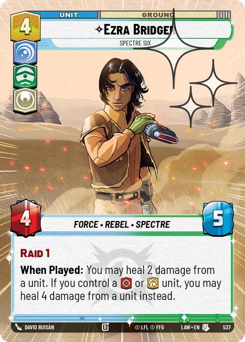 Ezra Bridger - Spectre Six Card Front