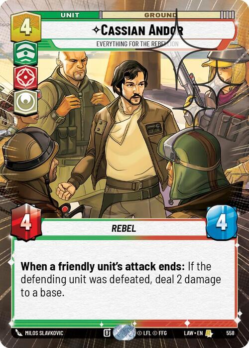 Cassian Andor, Everything For the Rebellion Card Front