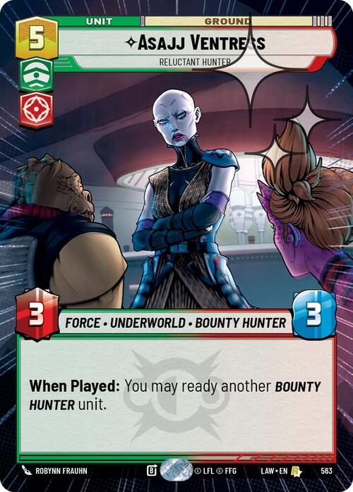 Asajj Ventress, Reluctant Hunter Frente
