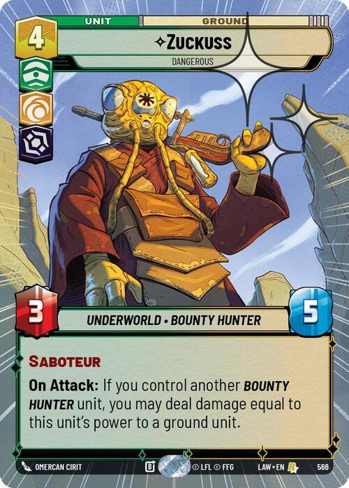 Zuckuss, Dangerous Card Front