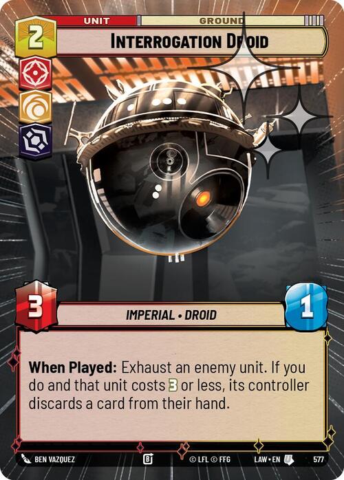 Interrogation Droid Card Front
