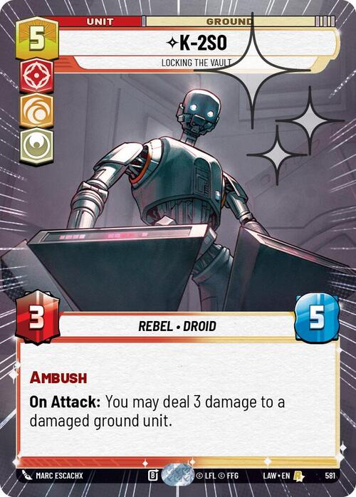 K-2S0 - Locking the Vault Card Front