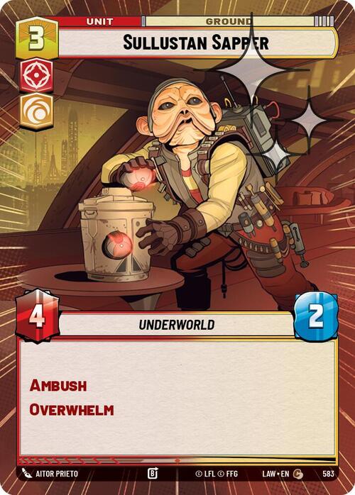 Sullustan Sapper Card Front