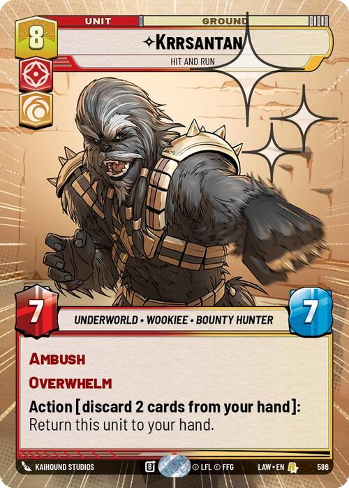 Krrsantan, Hit and Run Card Front