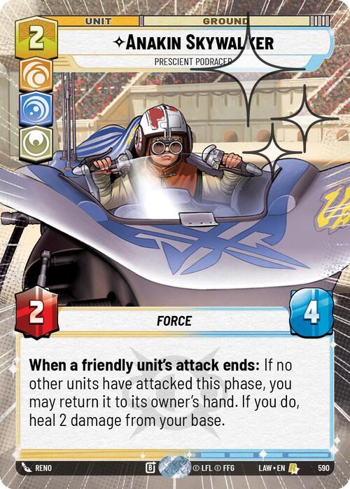Anakin Skywalker - Prescient Podracer Card Front