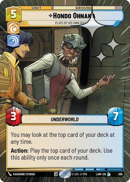 Hondo Ohnaka - Plays By His Own Rules Card Front