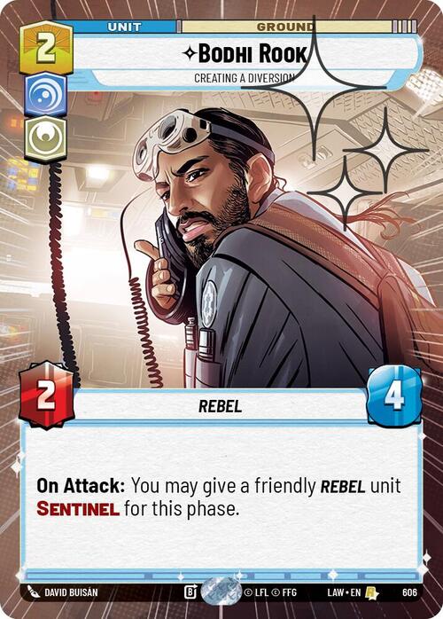 Bodhi Rook, Creating a Diversion Card Front