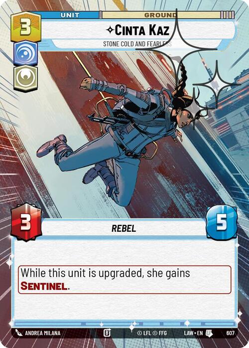 Cinta Kaz, Stone Cold and Fearless Card Front