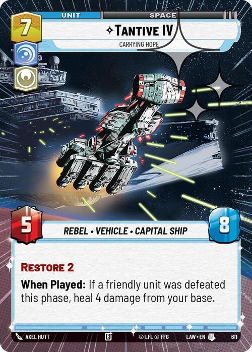 Tantive IV, Carrying Hope Card Front