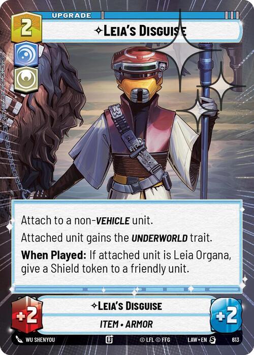Leia's Disguise Card Front