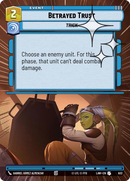 Betrayed Trust Card Front