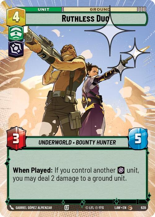 Ruthless Duo Card Front