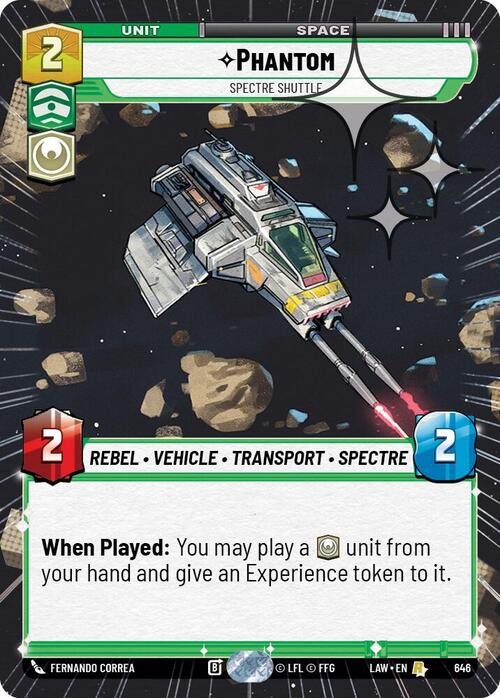 Phantom - Spectre Shuttle Card Front
