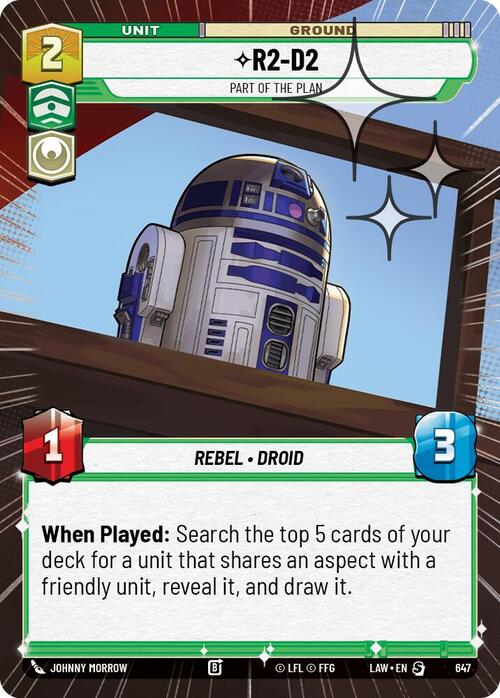 R2-D2, Part of the Plan Frente