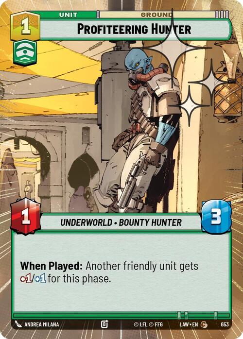 Cazador oportunista Frente