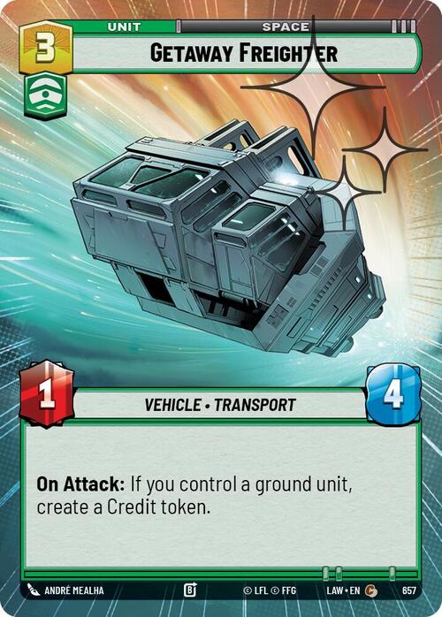 Carguero de fuga Frente