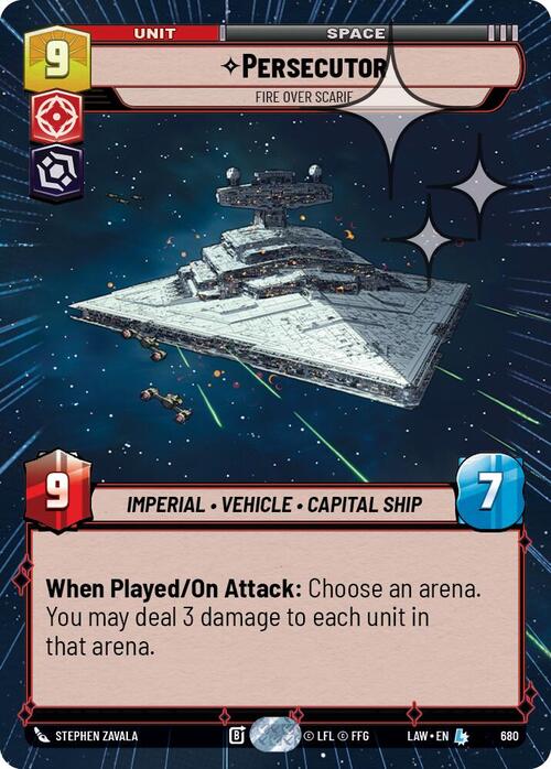 Persecutor, Fire Over Scarif Card Front