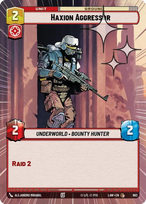 Aggressore dell'Haxion Brood Card Front