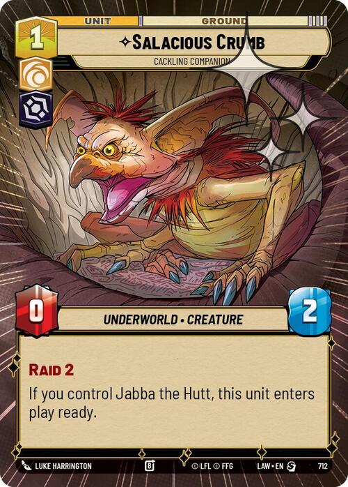 Salacious Crumb - Cackling Companion Card Front