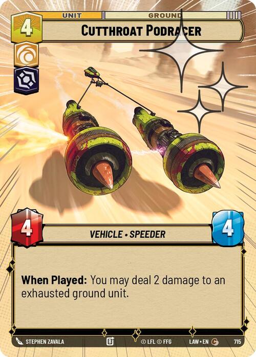 Cutthroat Podracer Card Front