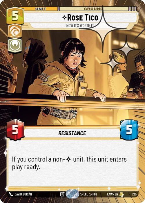 Rose Tico, Now It's Worth It Frente