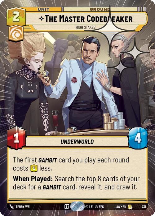 The Master Codebreaker - High Stakes Card Front