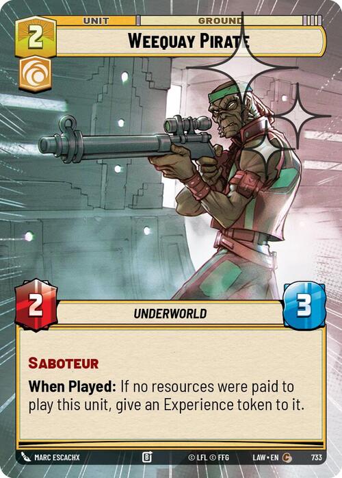 Weequay Pirate Card Front