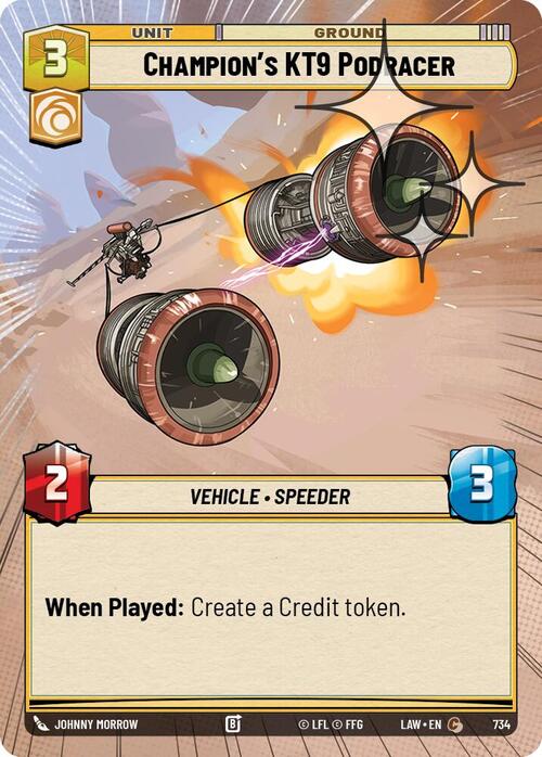 Champion's KT9 Podracer Frente