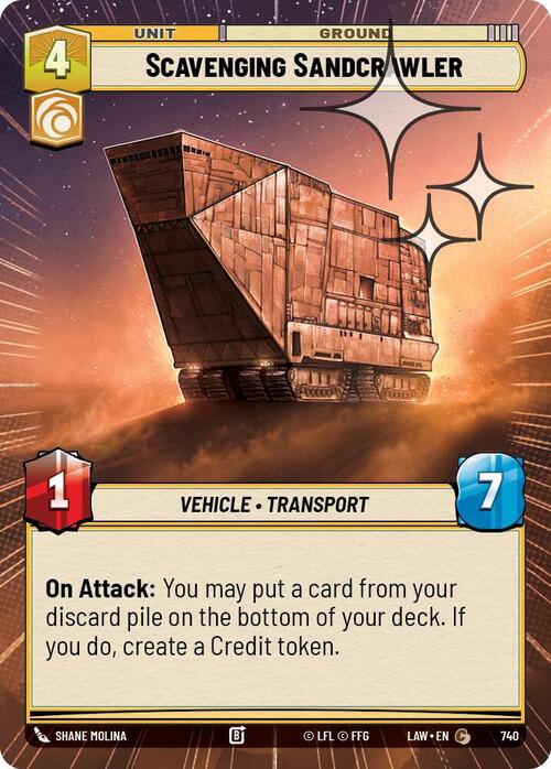 Scavenging Sandcrawler Card Front