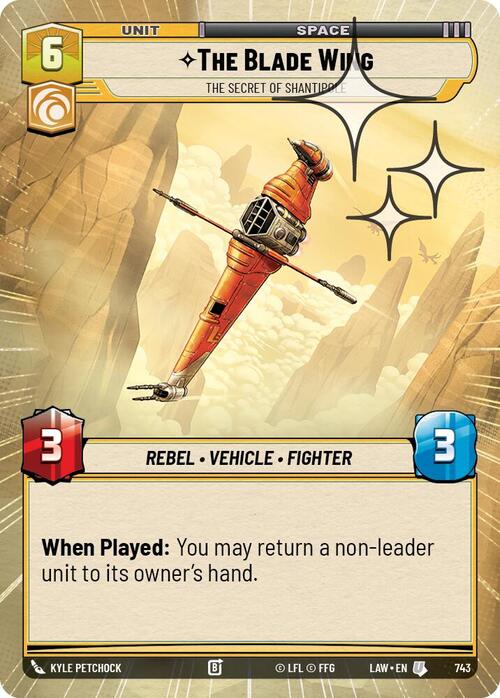 The Blade Wing - The Secret of Shantipole Card Front