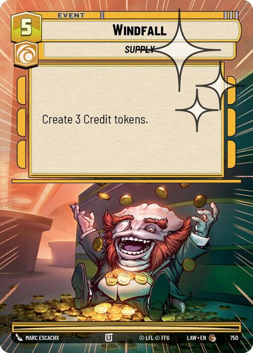 Dinero caído del cielo Frente