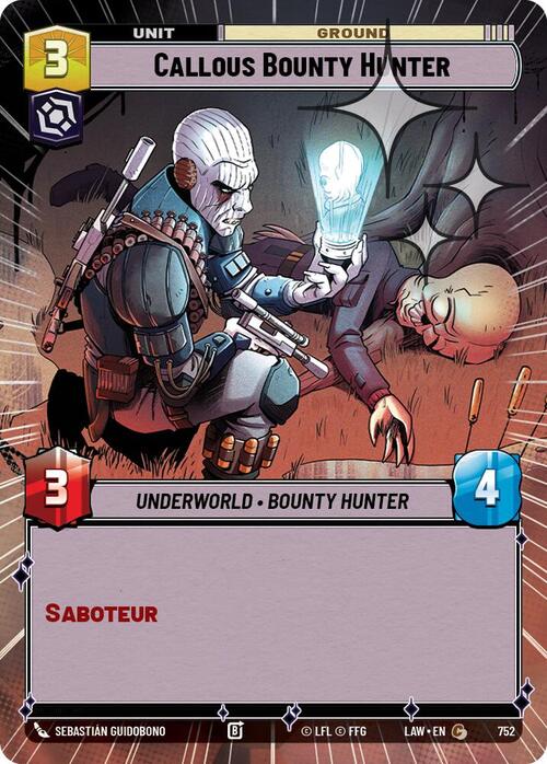 Cazarrecompensas insensible Frente