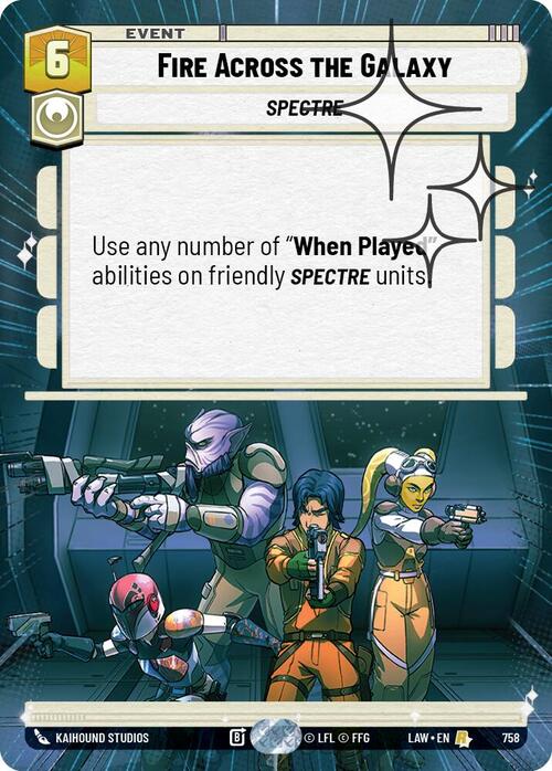 Fuoco nella Galassia Card Front