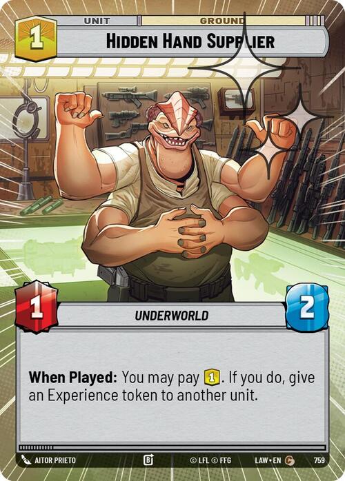 Proveedor de la Mano Oculta Frente