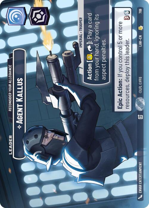 Agente Kallus, Reconsidera tus lealtades Frente