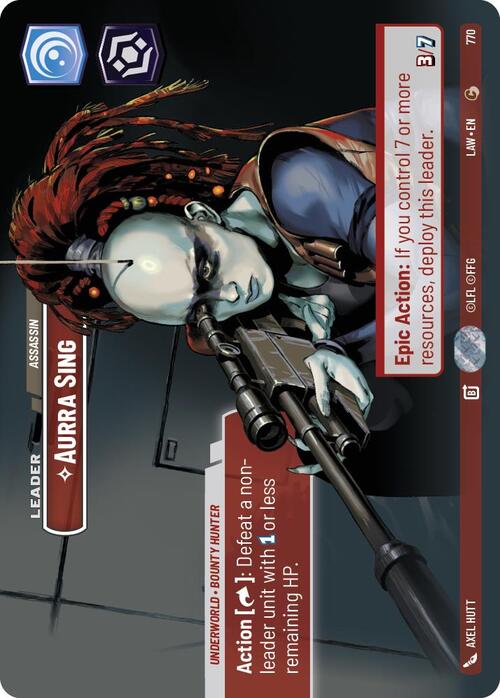 Aurra Sing, Assassina Card Front