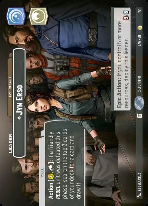 Jyn Erso, ¡Hay que luchar, y ahora! Frente