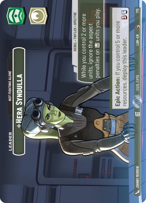 Hera Syndulla - Not Fighting Alone Card Front
