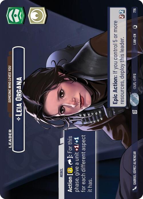 Leia Organa - Someone Who Loves You Card Front